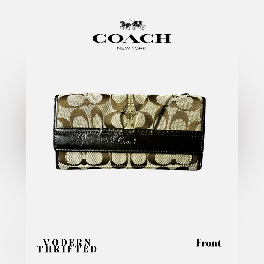 Coach Signature Brown Wallet